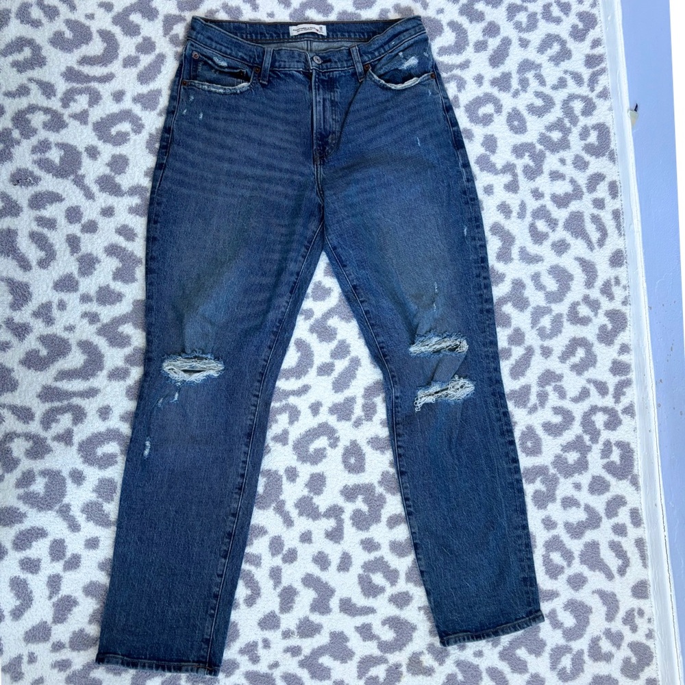 Abercrombie and Fitch Mid Rise Boyfriend Jeans